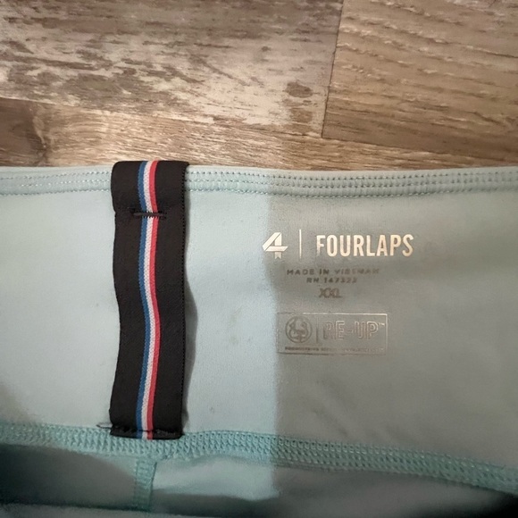 Fourlaps Contour Leggings Women's XXL Sky Blue Athletic Fit 7/8 - Picture 4 of 6